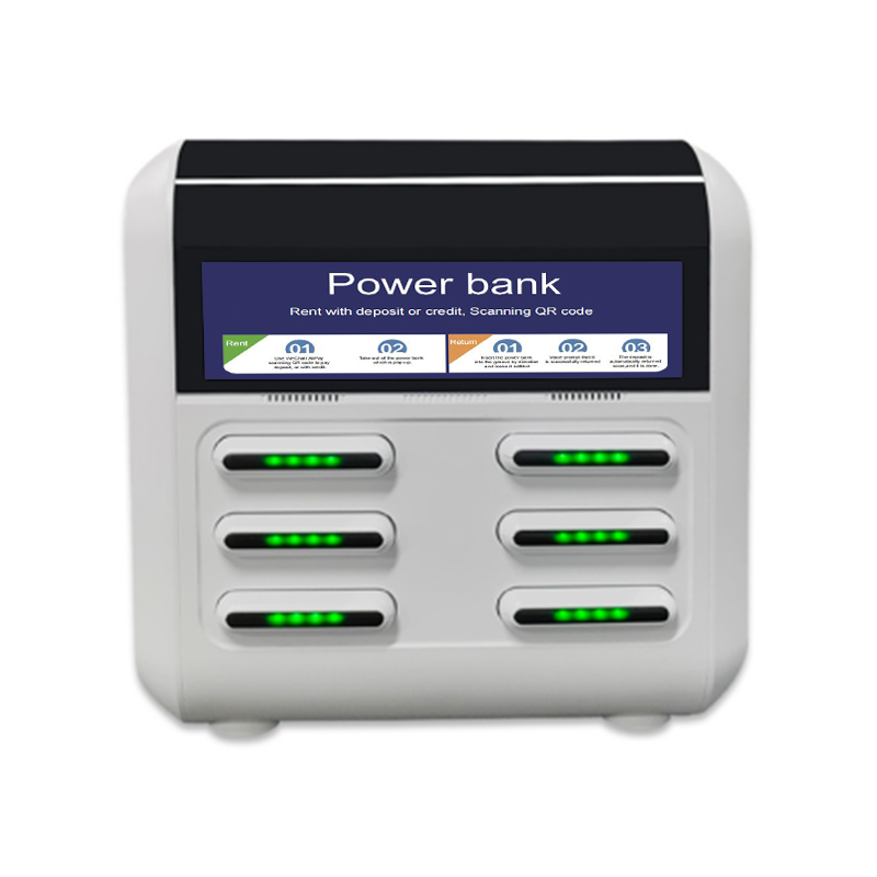 6 slots Power Bank Renting Station for Mobile Phone Charging with Software Support