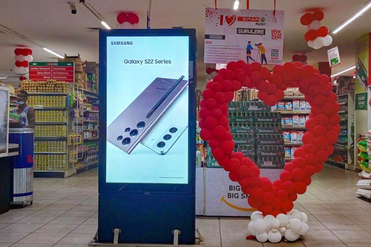 Super Market Floor Standing Digital Signage for Advertising